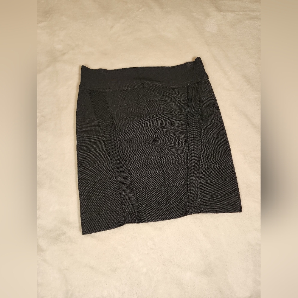Guess Black Skater Mini Skirt Asymmetrical